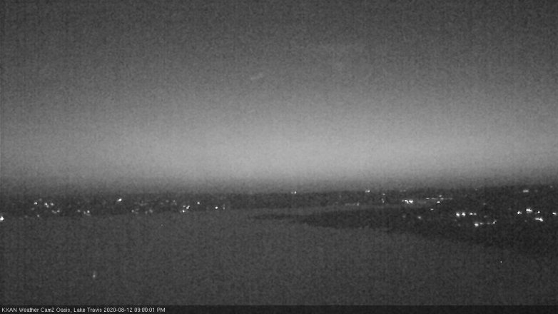 Lake Travis webcam, August 12, 2020 9:00 PM CT
