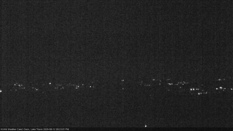 Lake Travis webcam, August 12, 2020 9:25 PM CT