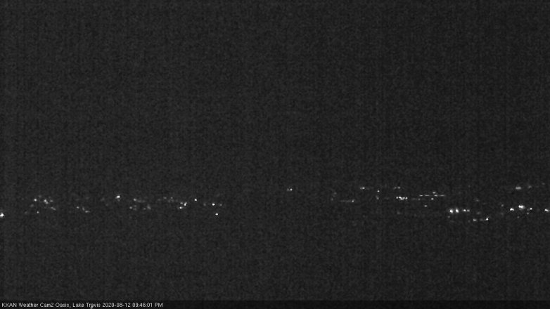 Lake Travis webcam, August 12, 2020 9:45 PM CT