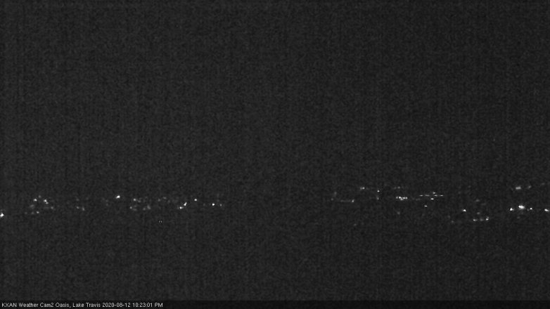 Lake Travis webcam, August 12, 2020 10:25 PM CT