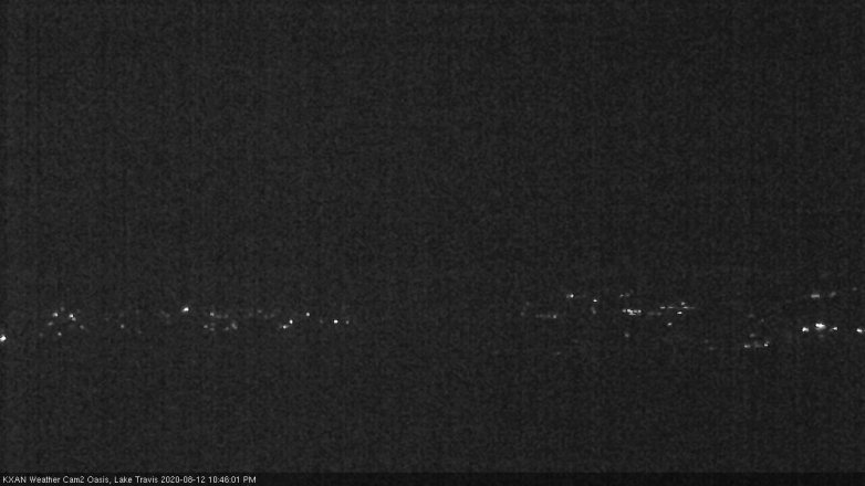 Lake Travis webcam, August 12, 2020 10:45 PM CT