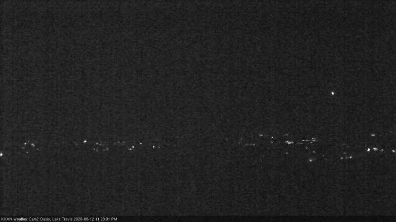 Lake Travis webcam, August 12, 2020 11:25 PM CT