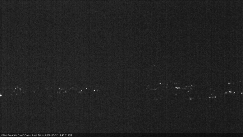 Lake Travis webcam, August 12, 2020 11:45 PM CT