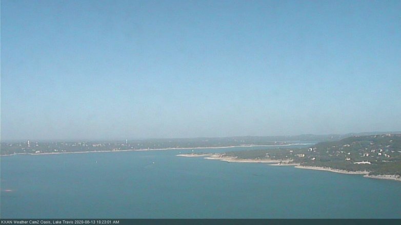 Lake Travis webcam, August 13, 2020 10:25 AM CT