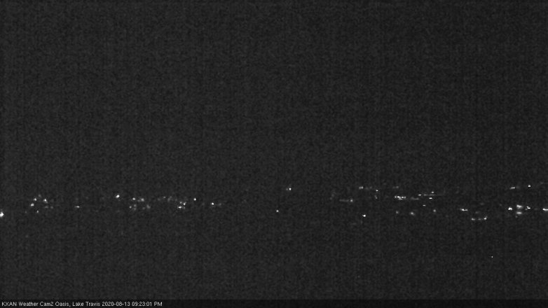 Lake Travis webcam, August 13, 2020 9:25 PM CT