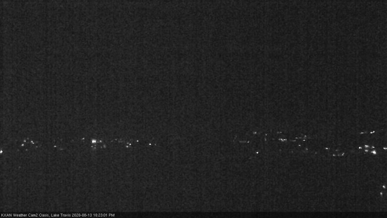 Lake Travis webcam, August 13, 2020 10:25 PM CT