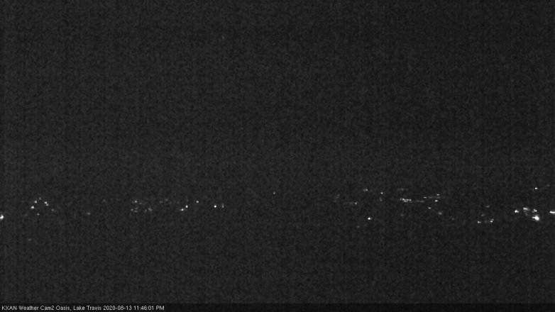 Lake Travis webcam, August 13, 2020 11:45 PM CT