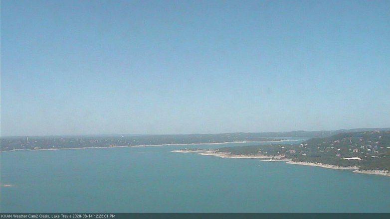 Lake Travis webcam, August 14, 2020 12:25 PM CT