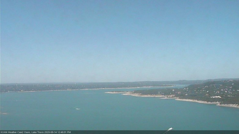 Lake Travis webcam, August 14, 2020 12:45 PM CT