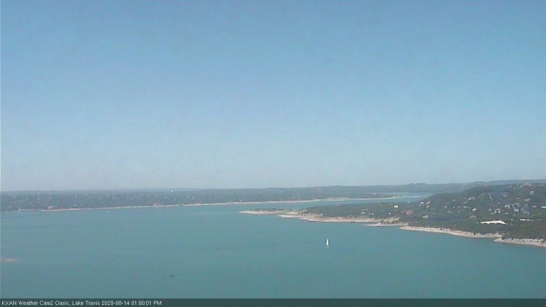 Lake Travis webcam, August 14, 2020 1:00 PM CT