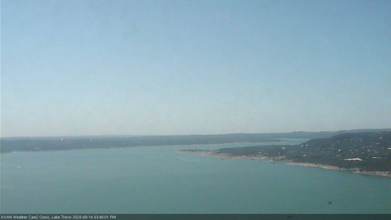Lake Travis webcam, August 14, 2020 3:45 PM CT