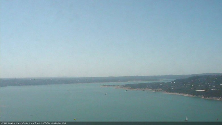 Lake Travis webcam, August 14, 2020 4:00 PM CT