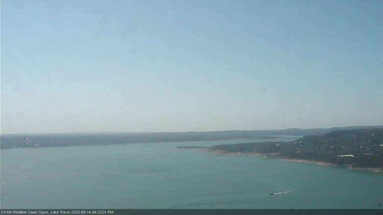 Lake Travis webcam, August 14, 2020 4:25 PM CT