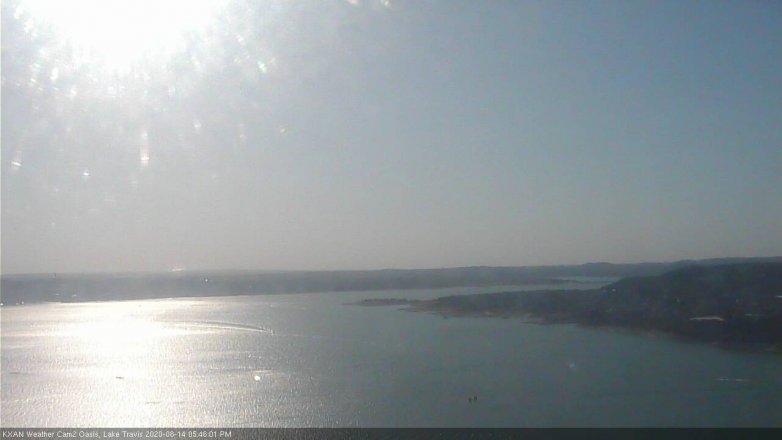 Lake Travis webcam, August 14, 2020 5:45 PM CT