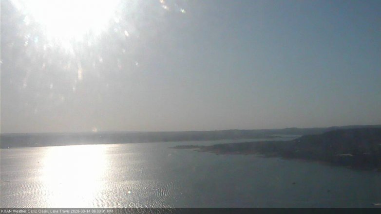 Lake Travis webcam, August 14, 2020 6:00 PM CT