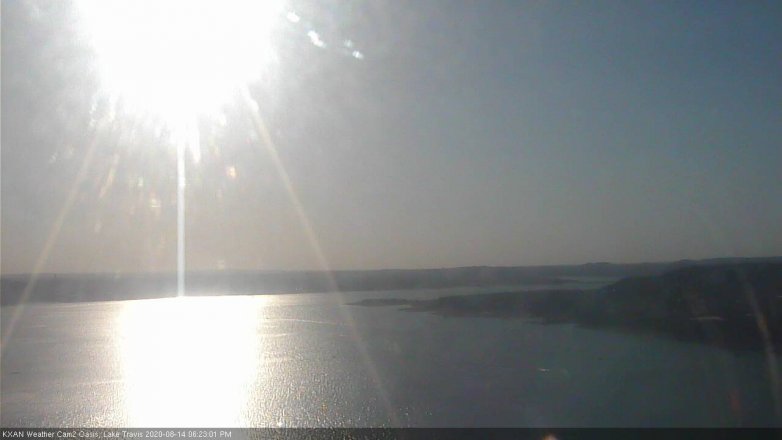 Lake Travis webcam, August 14, 2020 6:25 PM CT