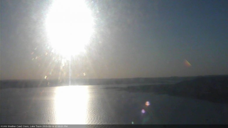 Lake Travis webcam, August 14, 2020 7:00 PM CT
