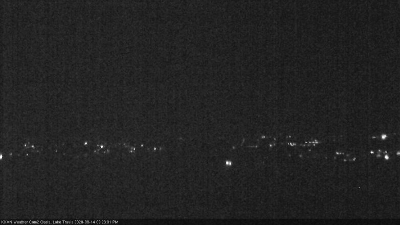 Lake Travis webcam, August 14, 2020 9:25 PM CT
