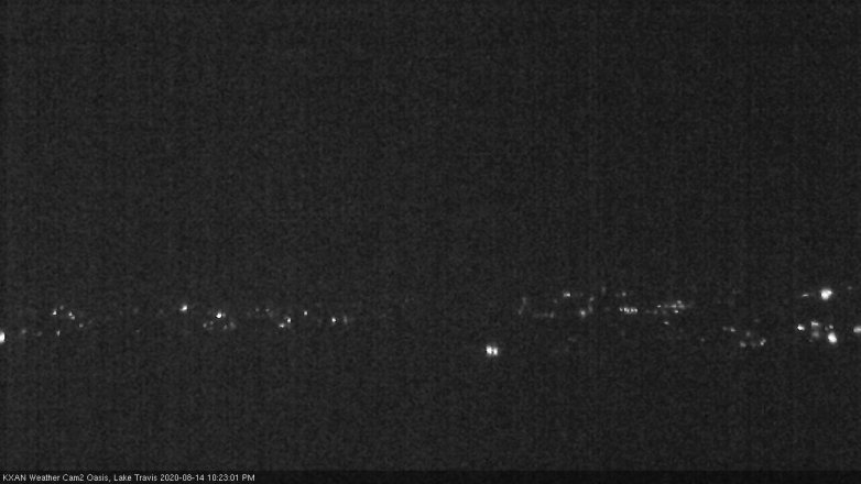 Lake Travis webcam, August 14, 2020 10:25 PM CT