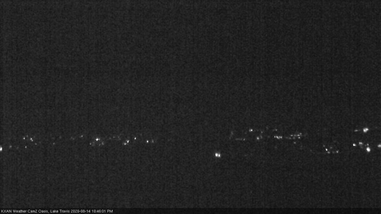 Lake Travis webcam, August 14, 2020 10:45 PM CT