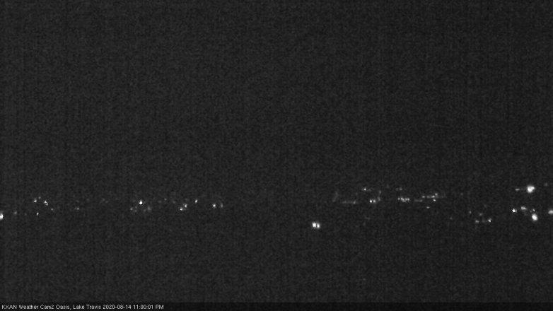 Lake Travis webcam, August 14, 2020 11:00 PM CT