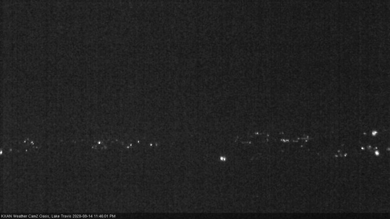 Lake Travis webcam, August 14, 2020 11:45 PM CT