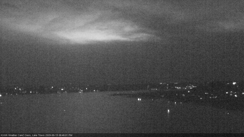 Lake Travis webcam, August 15, 2020 8:45 PM CT