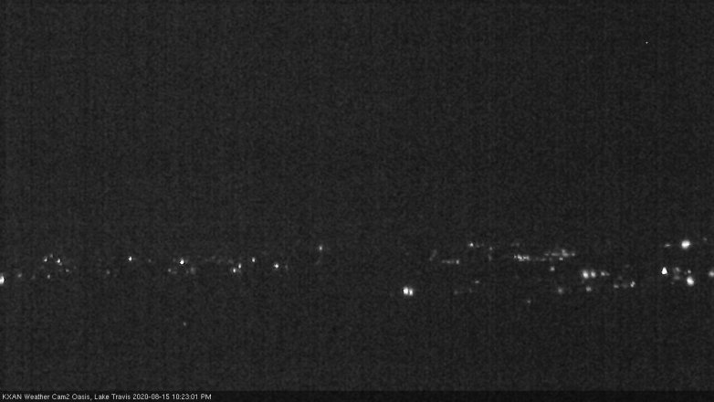 Lake Travis webcam, August 15, 2020 10:25 PM CT