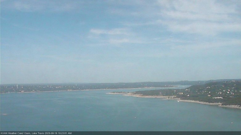 Lake Travis webcam, August 16, 2020 10:25 AM CT