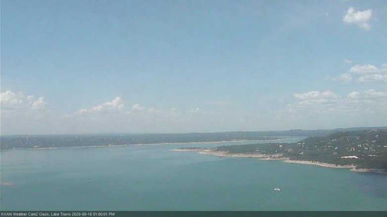 Lake Travis webcam, August 16, 2020 1:00 PM CT