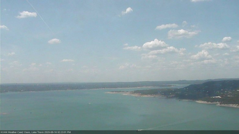 Lake Travis webcam, August 16, 2020 2:25 PM CT