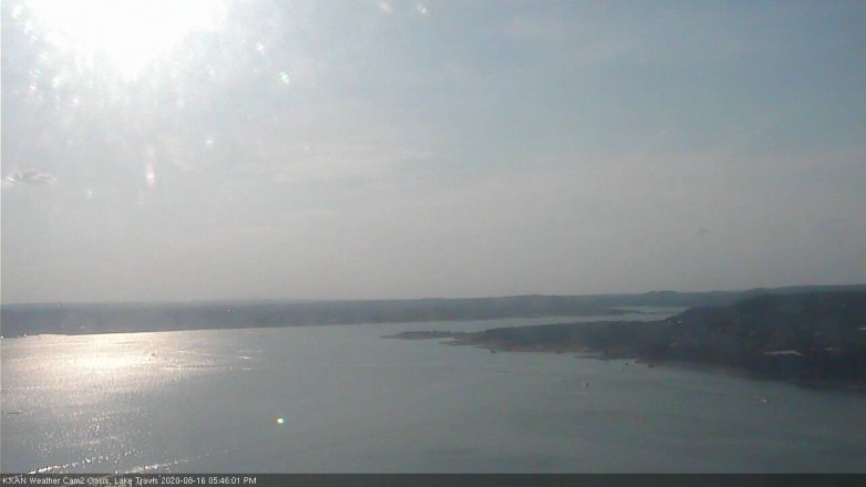 Lake Travis webcam, August 16, 2020 5:45 PM CT