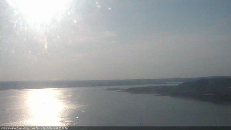 Lake Travis webcam, August 16, 2020 6:00 PM CT