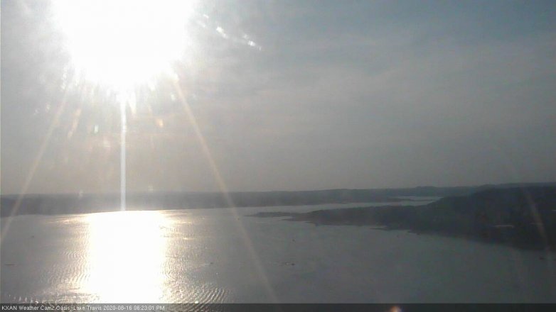 Lake Travis webcam, August 16, 2020 6:25 PM CT