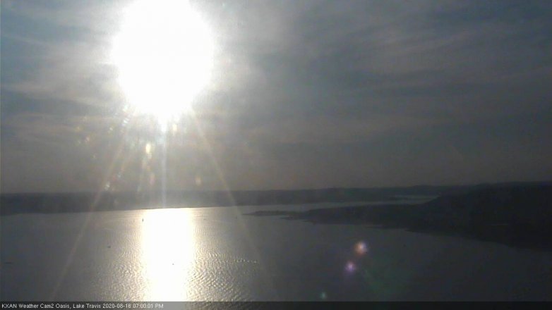 Lake Travis webcam, August 16, 2020 7:00 PM CT