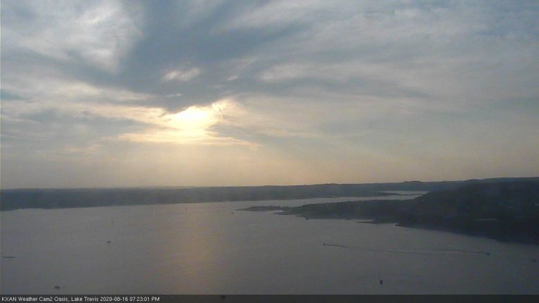Lake Travis webcam, August 16, 2020 7:25 PM CT