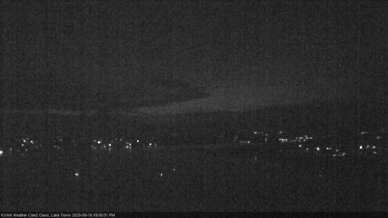 Lake Travis webcam, August 16, 2020 9:00 PM CT