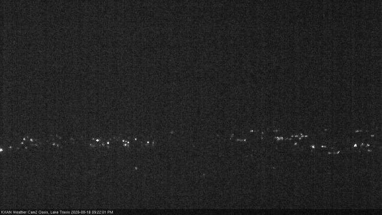 Lake Travis webcam, August 16, 2020 9:25 PM CT