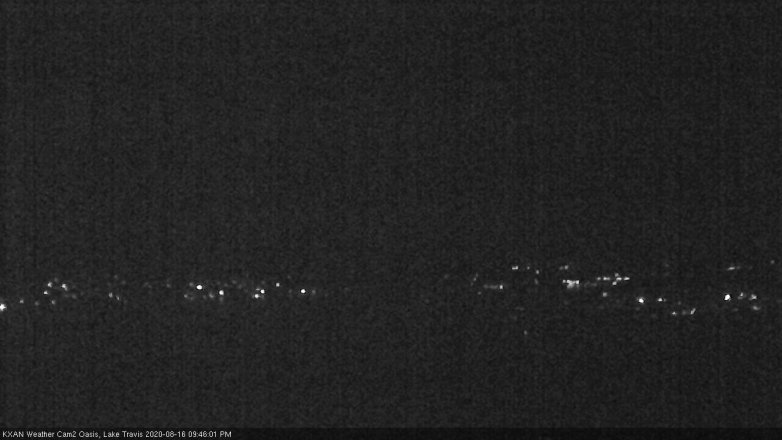 Lake Travis webcam, August 16, 2020 9:45 PM CT