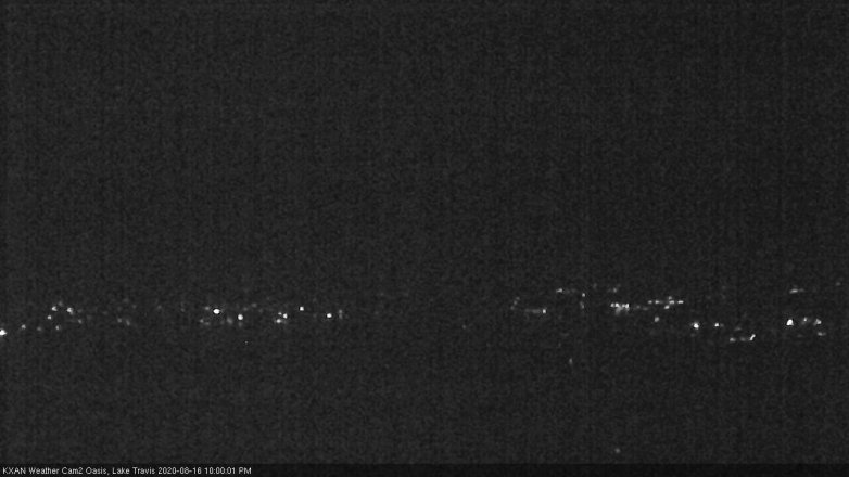 Lake Travis webcam, August 16, 2020 10:00 PM CT