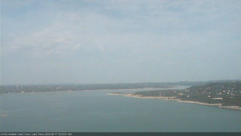 Lake Travis webcam, August 17, 2020 10:25 AM CT
