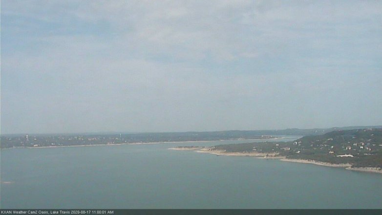 Lake Travis webcam, August 17, 2020 11:00 AM CT