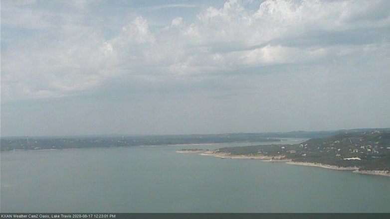 Lake Travis webcam, August 17, 2020 12:25 PM CT
