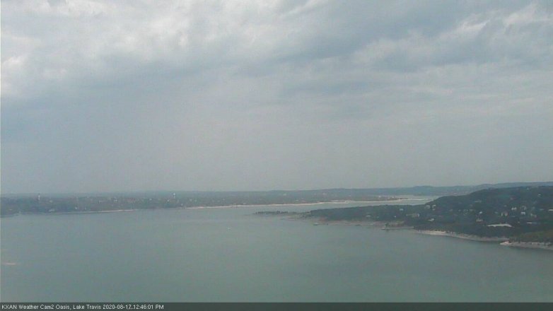 Lake Travis webcam, August 17, 2020 12:45 PM CT