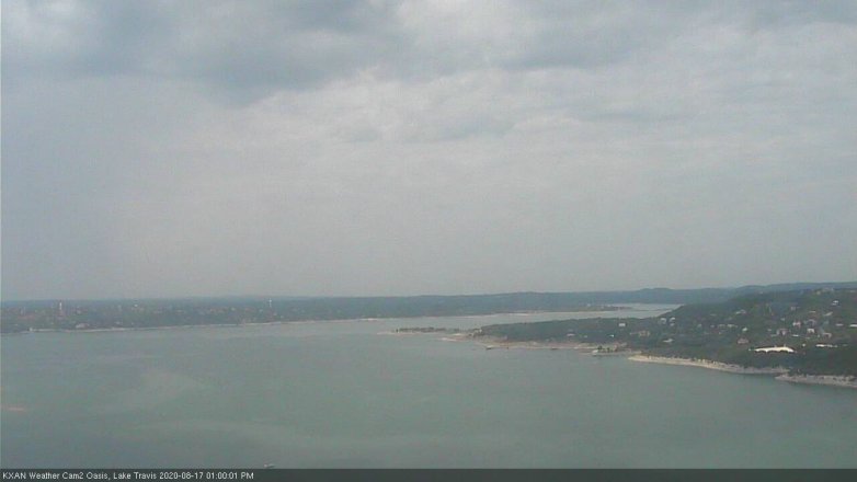 Lake Travis webcam, August 17, 2020 1:00 PM CT