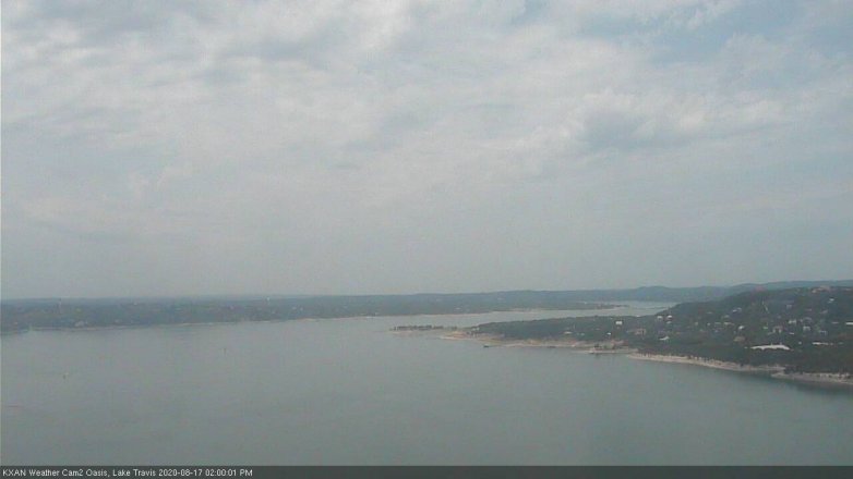 Lake Travis webcam, August 17, 2020 2:00 PM CT