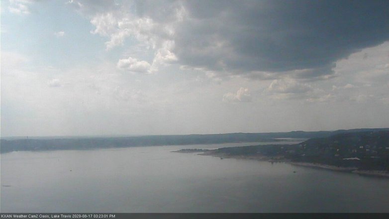 Lake Travis webcam, August 17, 2020 3:25 PM CT