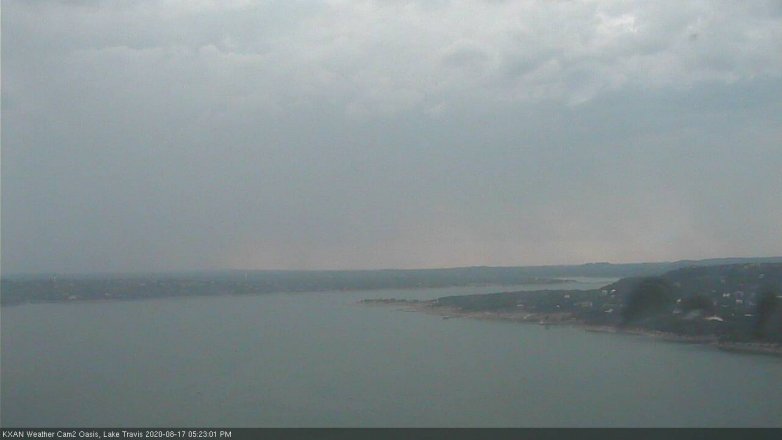 Lake Travis webcam, August 17, 2020 5:25 PM CT