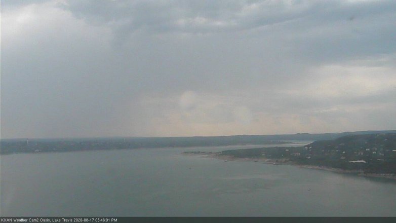 Lake Travis webcam, August 17, 2020 5:45 PM CT
