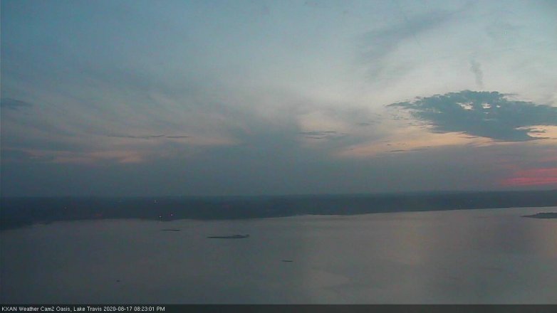 Lake Travis webcam, August 17, 2020 8:25 PM CT